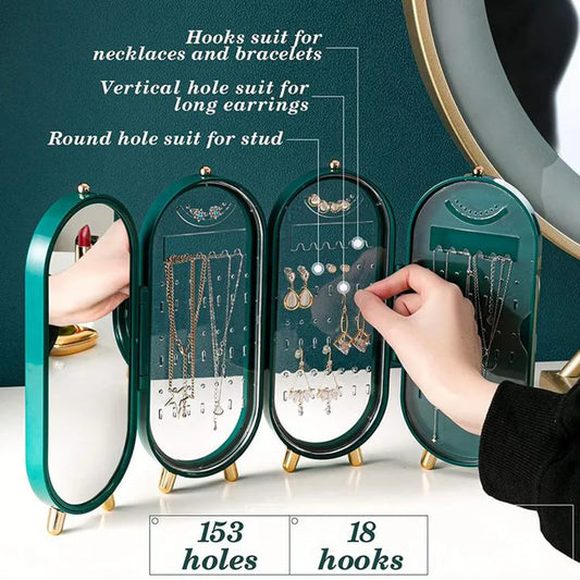 Foldable Jewellery Box with Mirror