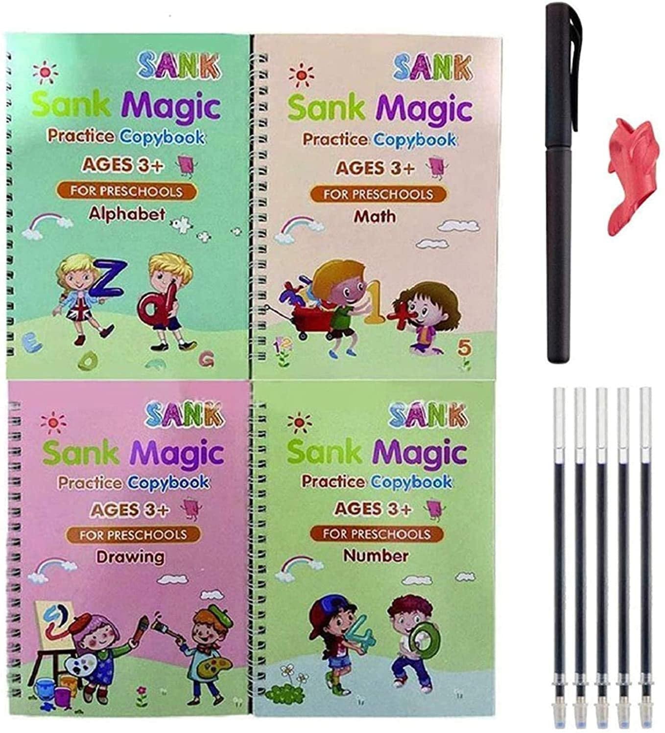 Sank Magic Practice Book for Kids (Set of 4 Books)