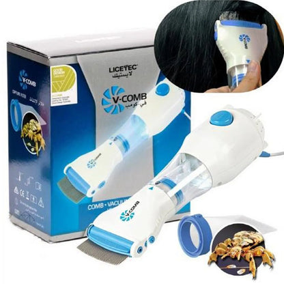 V Comb Head Lice Machine With 4 Filter Electric Anti Lice Machine For Hair Boys And Girls