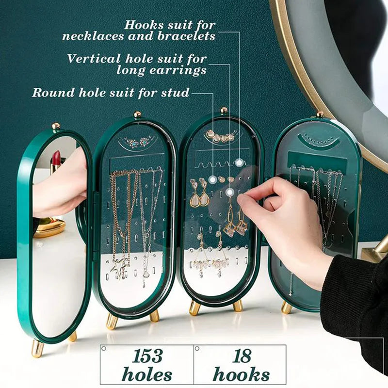Foldable Jewellery Box with Mirror