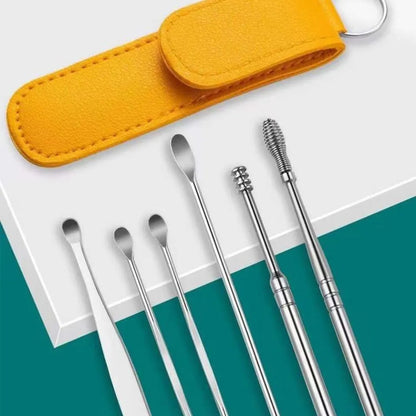 Ear Wax Cleaning Kit, 6 Pcs Ear Pick Tools