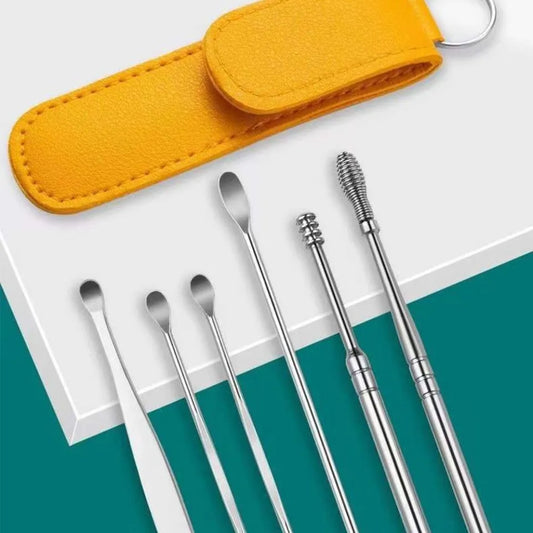 Ear Wax Cleaning Kit, 6 Pcs Ear Pick Tools