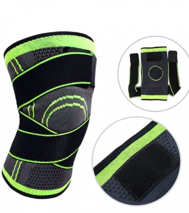 Adjustable Pressurized Fitness Running Cycling Bandage Knee Support Brace
