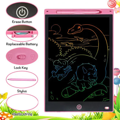 Lcd Writing Tablet Multicolor Colour 8.5''
