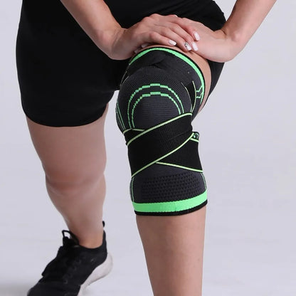 Adjustable Pressurized Fitness Running Cycling Bandage Knee Support