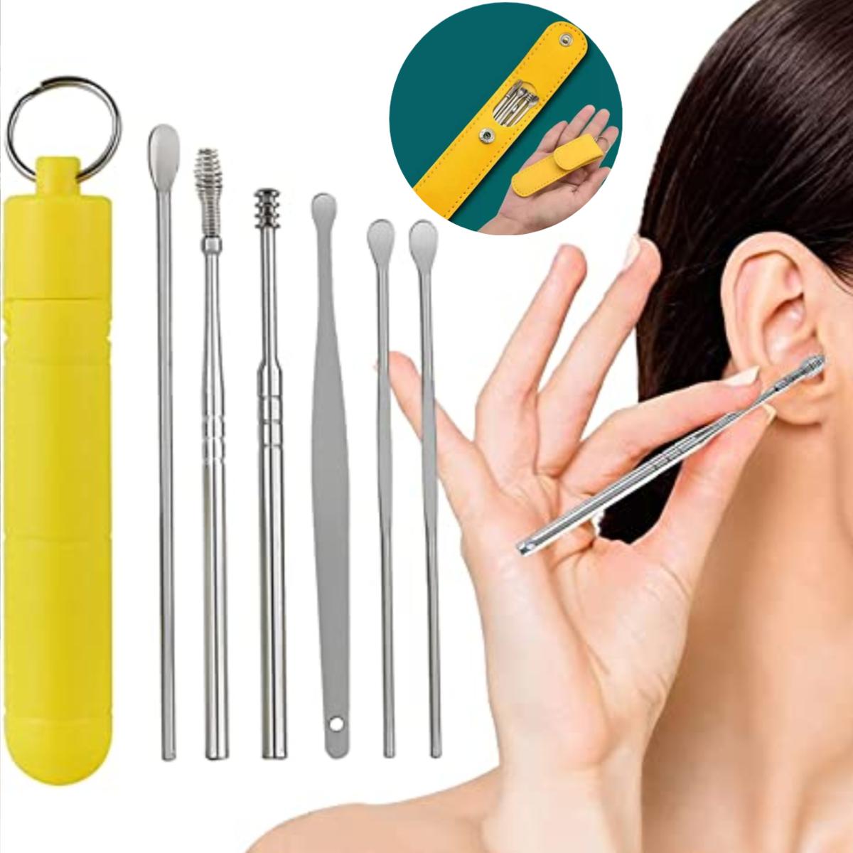 Ear Wax Cleaning Kit, 6 Pcs Ear Pick Tools