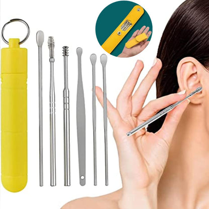 Ear Wax Cleaning Kit, 6 Pcs Ear Pick Tools