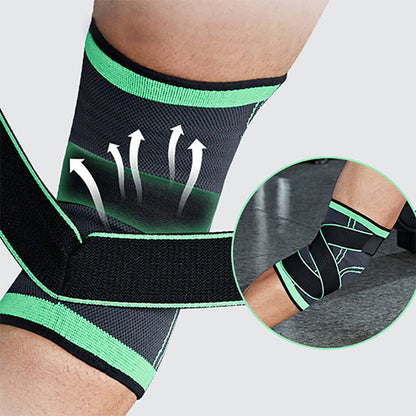 Adjustable Pressurized Fitness Running Cycling Bandage Knee Support