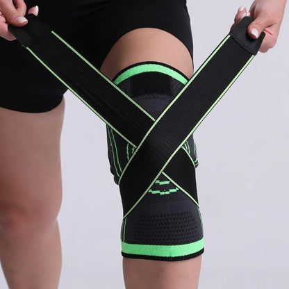Adjustable Pressurized Fitness Running Cycling Bandage Knee Support