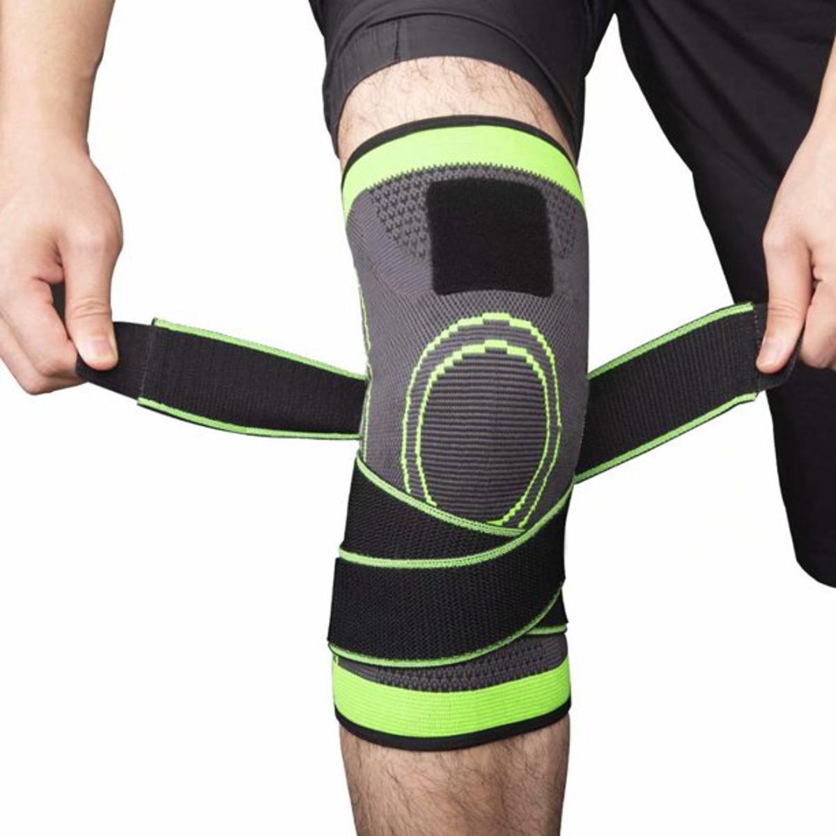 Adjustable Pressurized Fitness Running Cycling Bandage Knee Support