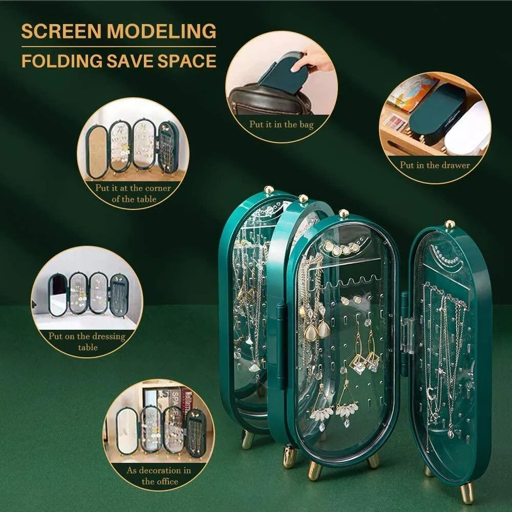 Foldable Jewellery Box with Mirror