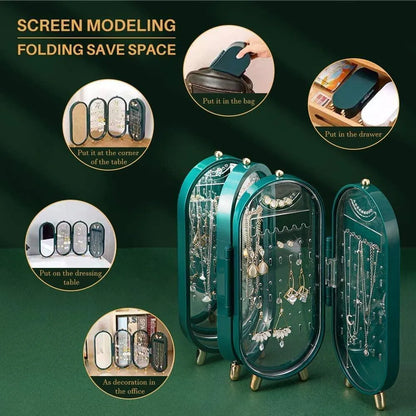 Foldable Jewellery Box with Mirror