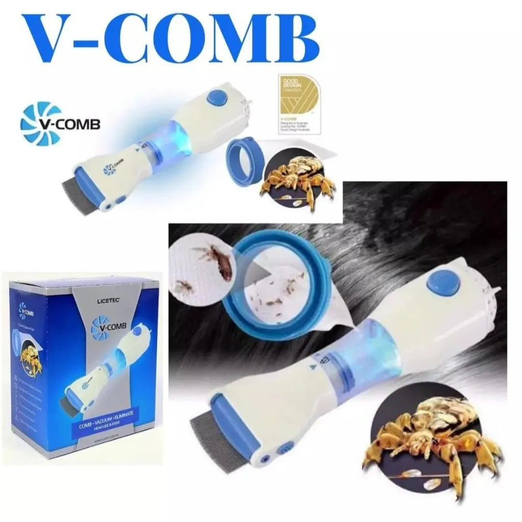 V Comb Head Lice Machine With 4 Filter Electric Anti Lice Machine For Hair Boys And Girls