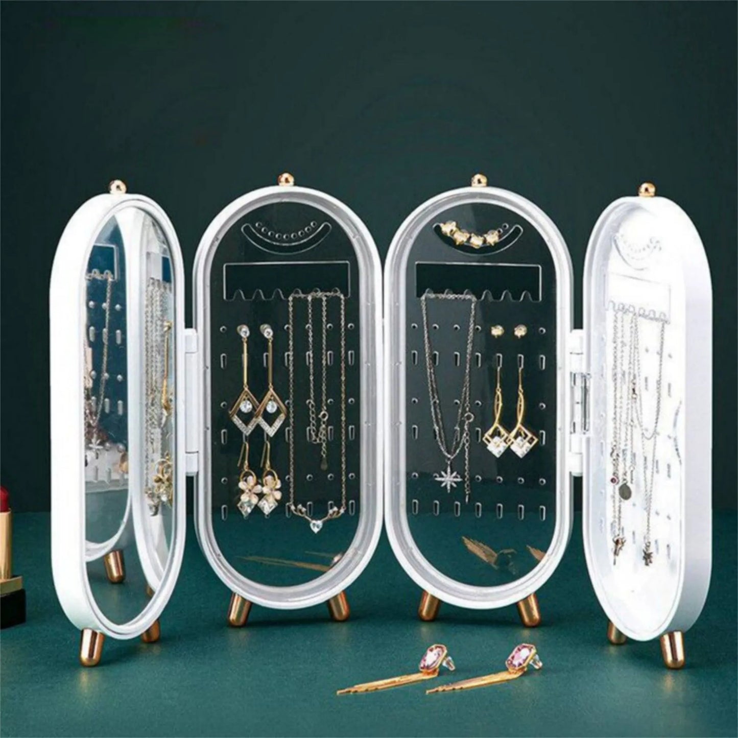 Foldable Jewellery Box with Mirror