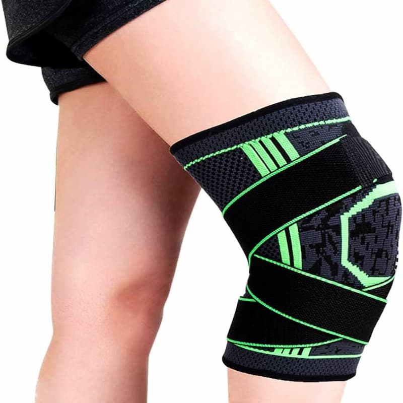 Adjustable Pressurized Fitness Running Cycling Bandage Knee Support